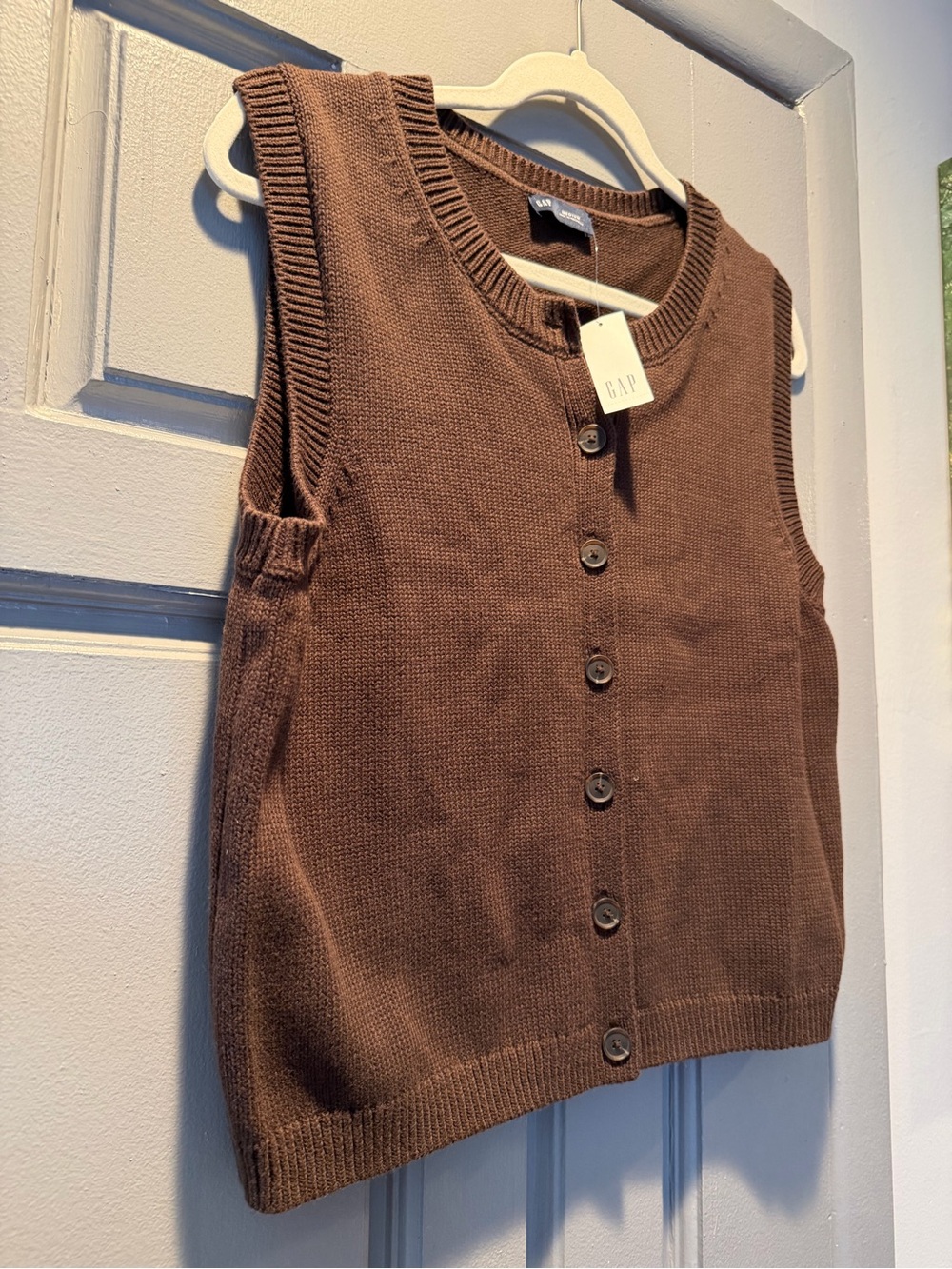 GAP Brown sweater vest NWT - Picture 6 of 10